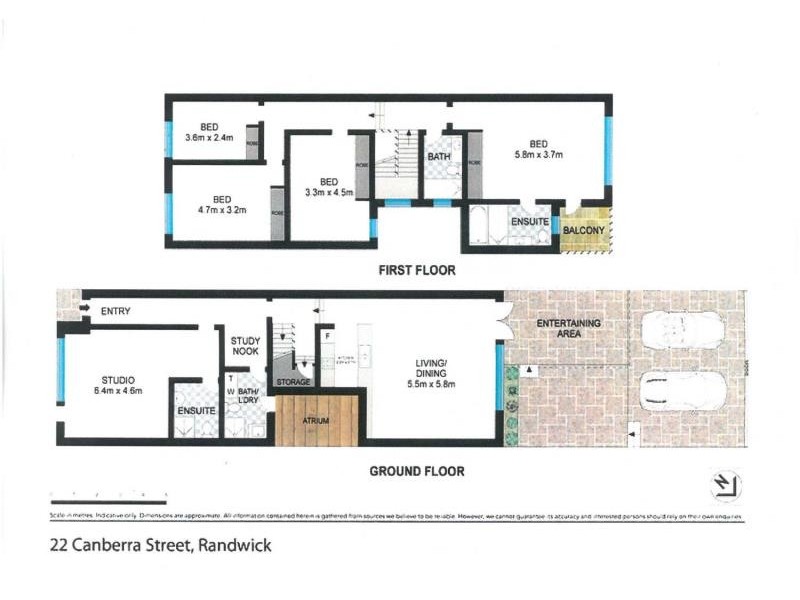 22 CANBERRA STREET, Randwick NSW 2031 Floorplan