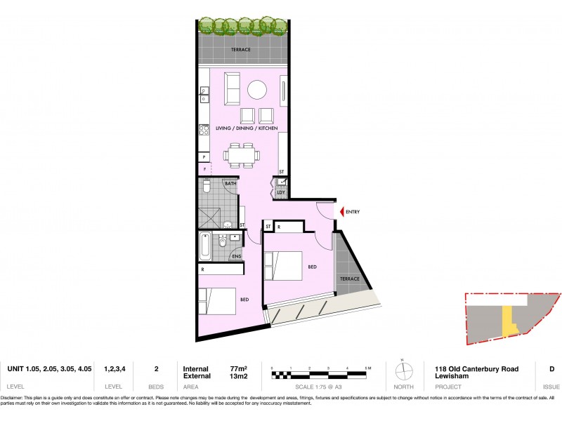 4.05/118 Old Canterbury Road, Lewisham NSW 2049 Floorplan