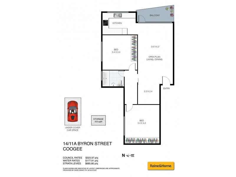 14/11A Byron Street, Coogee NSW 2034 Floorplan