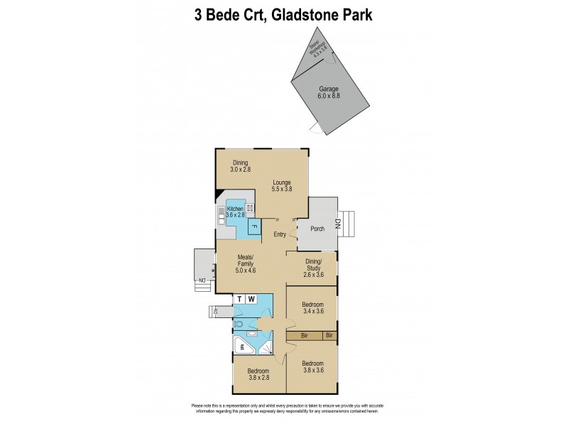 3 Bede Court, Gladstone Park VIC 3043 Floorplan