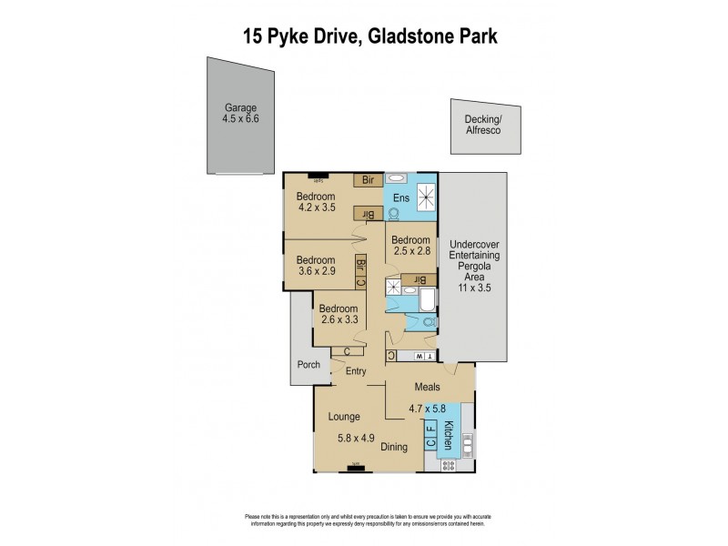 15 Pyke Drive, Gladstone Park VIC 3043 Floorplan