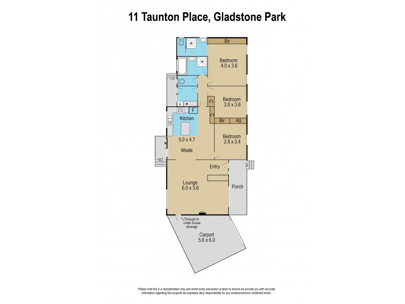 11 Taunton Place, Gladstone Park VIC 3043 Floorplan