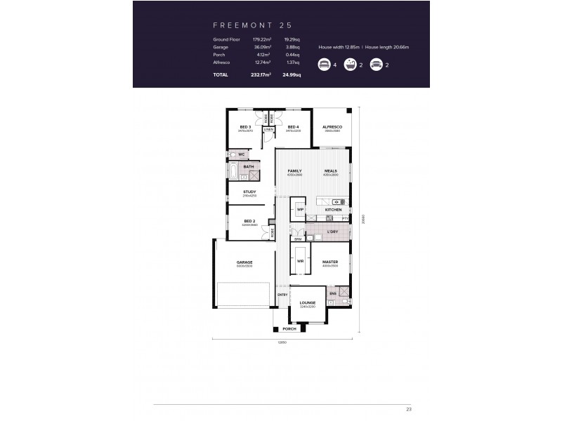 55 Pascal Crescent, Kalkallo VIC 3064 Floorplan