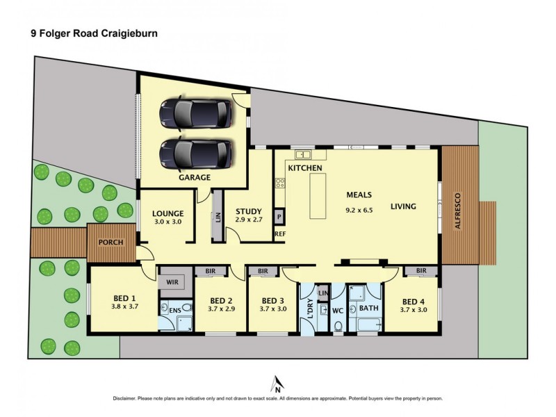 9 Folger Road, Craigieburn VIC 3064 Floorplan