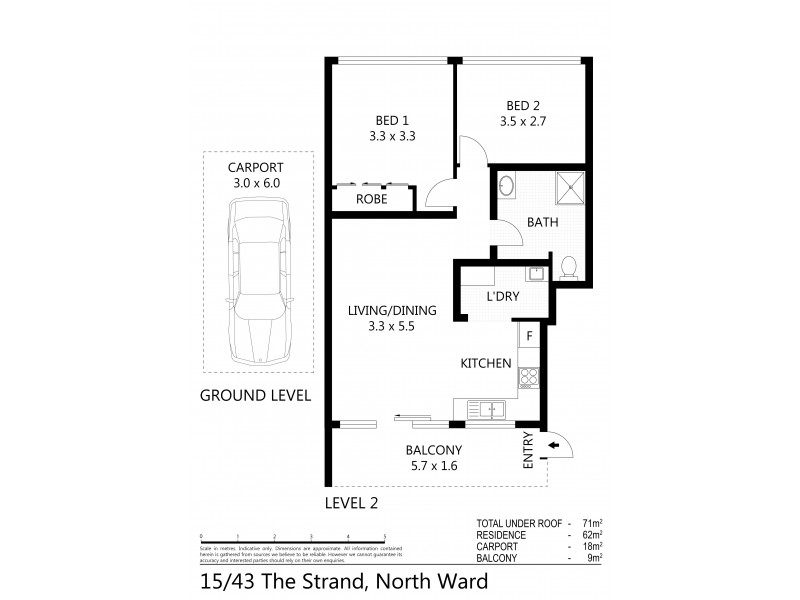 15/43 The Strand, North Ward QLD 4810 Floorplan