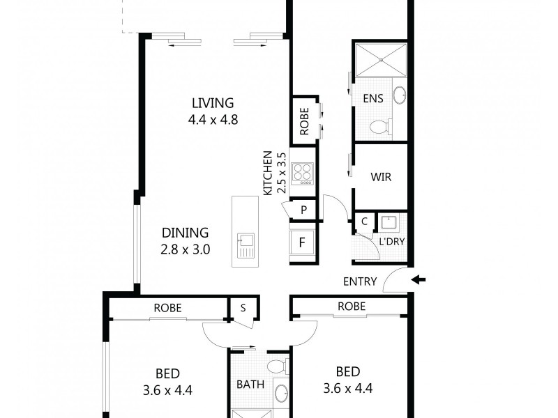 8/1-15 Sporting Drive, Thuringowa Central QLD 4817 Floorplan