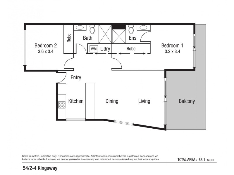 54/2-4 Kingsway Place, Townsville City QLD 4810 Floorplan