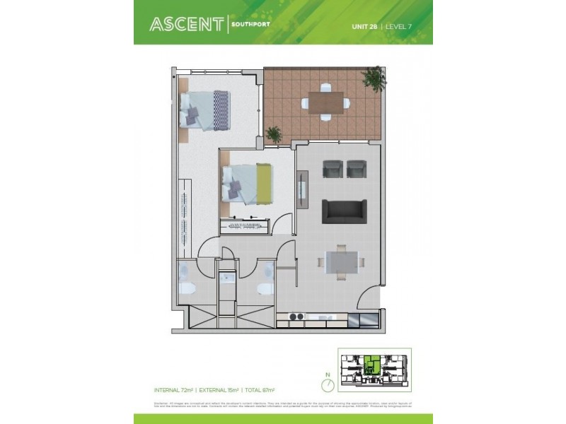 28/22 Lather Street, Southport QLD 4215 Floorplan