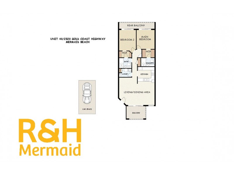 40/2320 GOLD COAST HIGHWAY, Mermaid Beach QLD 4218 Floorplan