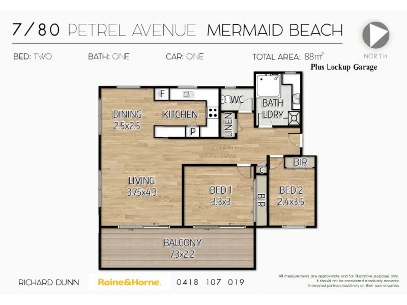 7/80 PETREL AVENUE, Mermaid Beach QLD 4218 Floorplan
