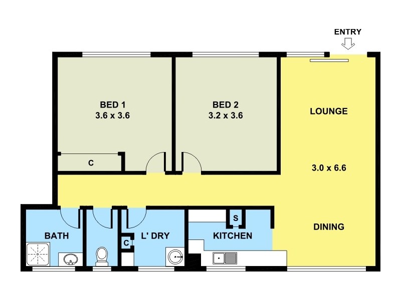 1/2253 GOLD COAST HIGHWAY, Mermaid Beach QLD 4218 Floorplan