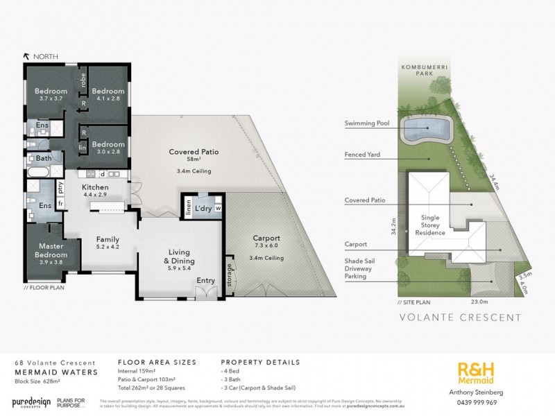 68 VOLANTE CRESCENT, Mermaid Waters QLD 4218 Floorplan