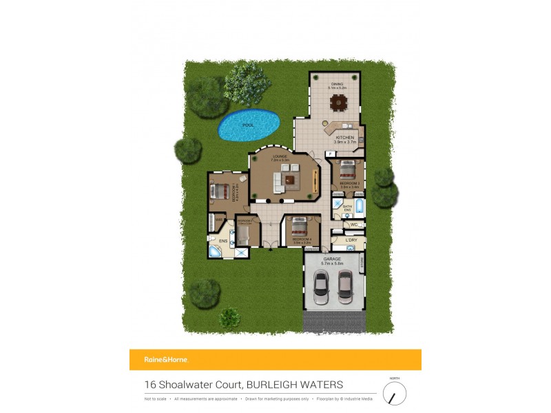 16 Shoalwater Court, Burleigh Waters QLD 4220 Floorplan