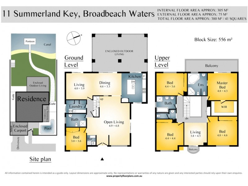 11 Summerland Key, Broadbeach Waters QLD 4218 Floorplan