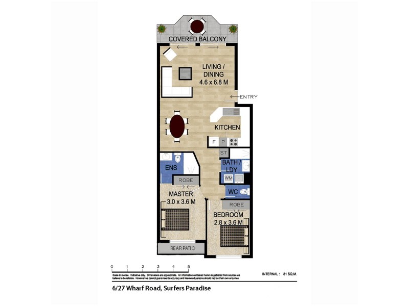 6/27 Wharf Road, Surfers Paradise QLD 4217 Floorplan