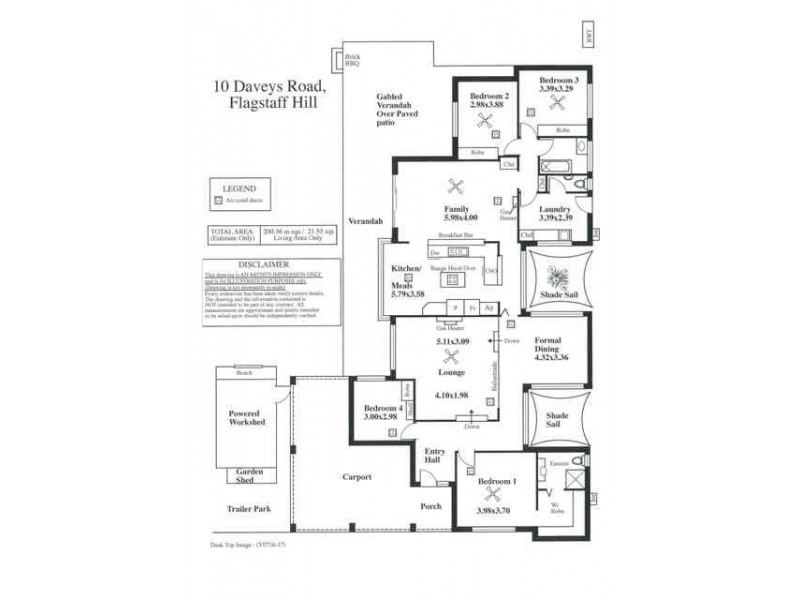 10 Daveys Road, Flagstaff Hill SA 5159 Floorplan