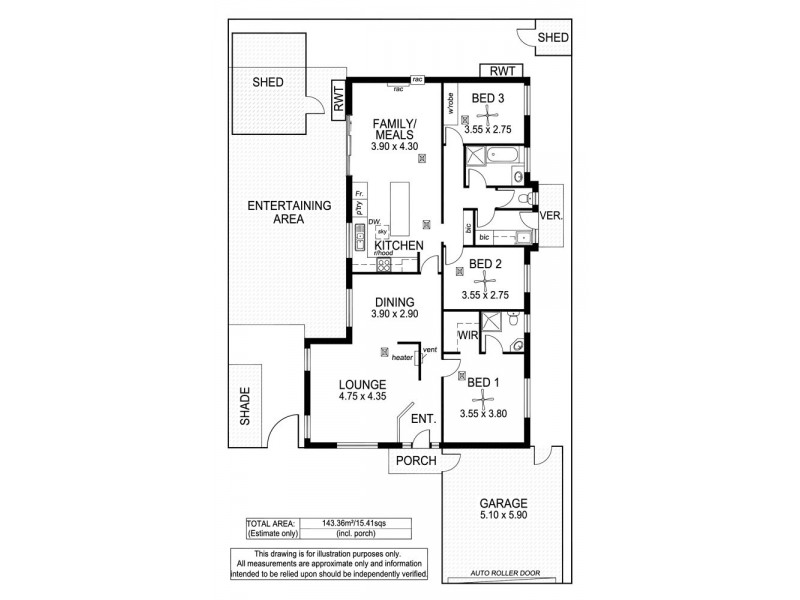 8 Menzies Court, Trott Park SA 5158 Floorplan