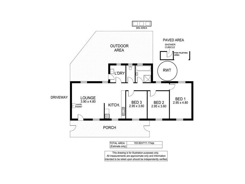 22 Cooper Street, Clinton SA 5570 Floorplan