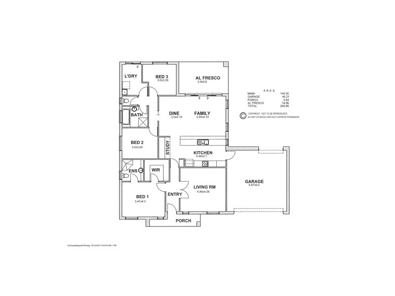 110 Ridgway Drive, Flagstaff Hill SA 5159 Floorplan