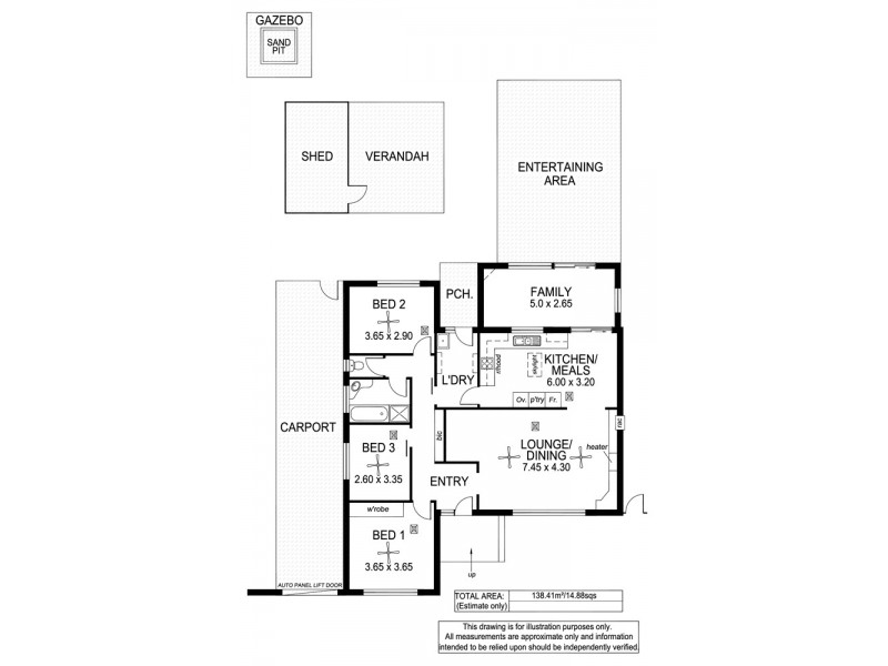3 Daniel Street, Hackham SA 5163 Floorplan
