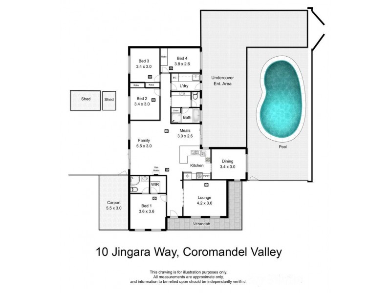 10 Jingara Way, Coromandel Valley SA 5051 Floorplan