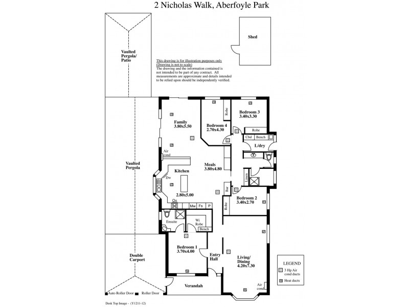 2 Nicholas Walk, Aberfoyle Park SA 5159 Floorplan