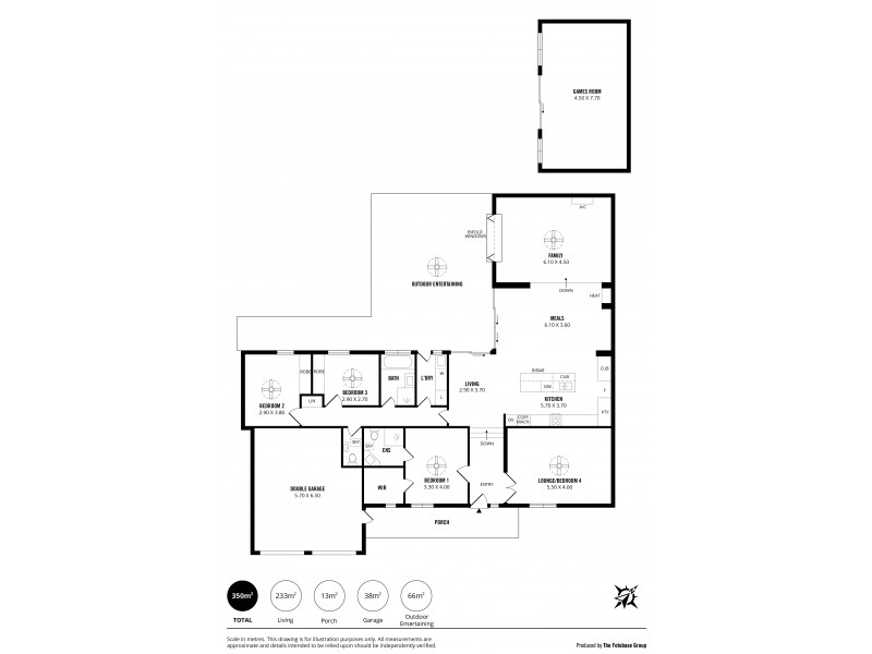 12 Justine Street, Flagstaff Hill SA 5159 Floorplan