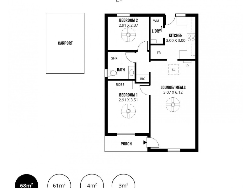 9/19 Hillier Road, Morphett Vale SA 5162 Floorplan