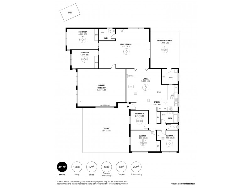 8 Tyrone Court, Flagstaff Hill SA 5159 Floorplan