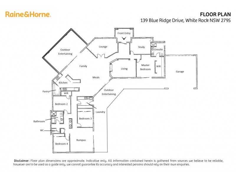 139 Blue Ridge Drive, White Rock NSW 2795 Floorplan