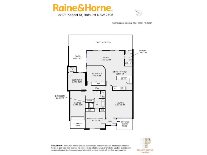 8/171 Keppel Street, Bathurst NSW 2795 Floorplan