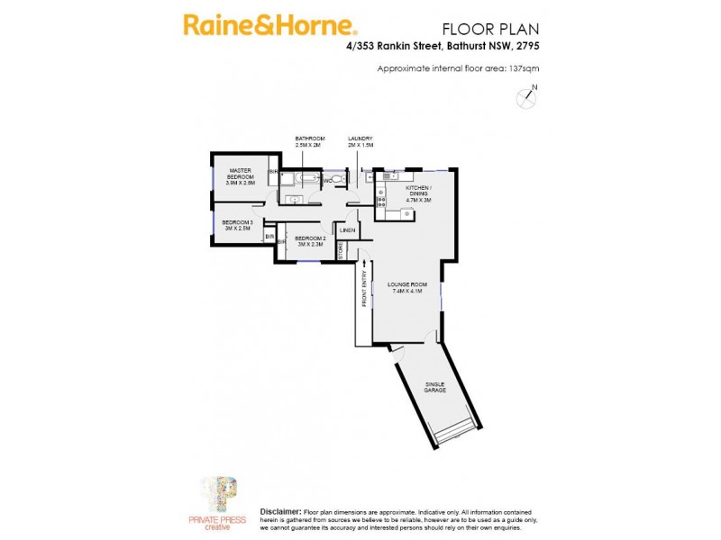 4/353 Rankin Street, Bathurst NSW 2795 Floorplan