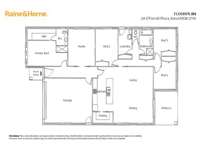 2a O’Farrell Place, Kelso NSW 2795 Floorplan