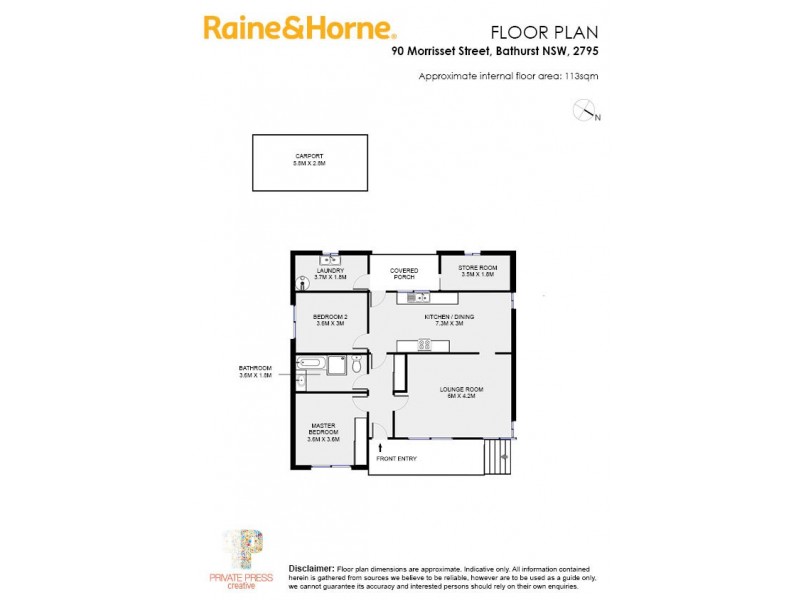90 Morrissett Street, Bathurst NSW 2795 Floorplan