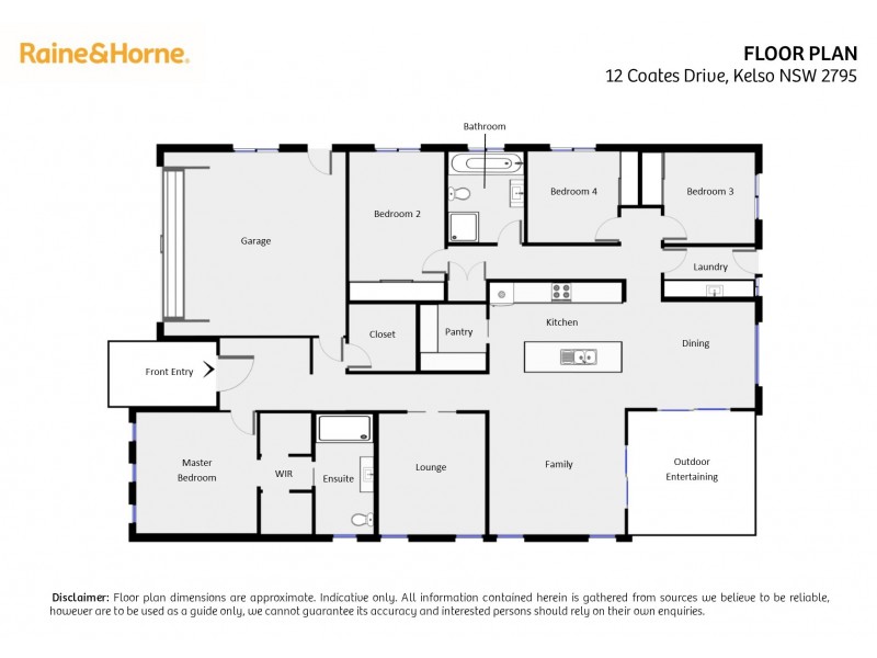 12 Coates Drive, Kelso NSW 2795 Floorplan