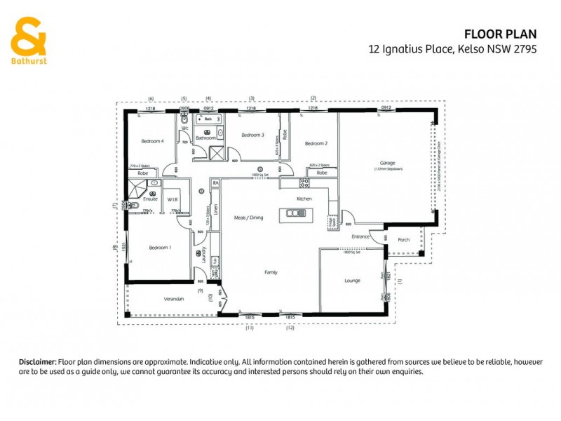 12 Ignatius Place, Kelso NSW 2795 Floorplan