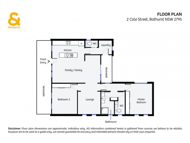 2 Cole Street, Bathurst NSW 2795 Floorplan