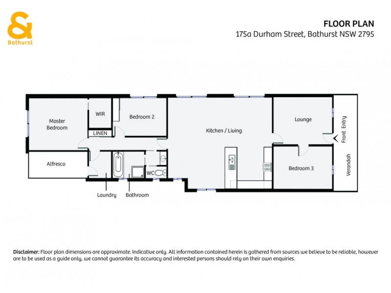 175a Durham Street, Bathurst NSW 2795 Floorplan