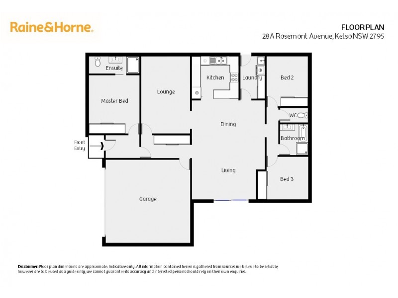 28a Rosemont Ave, Kelso NSW 2795 Floorplan