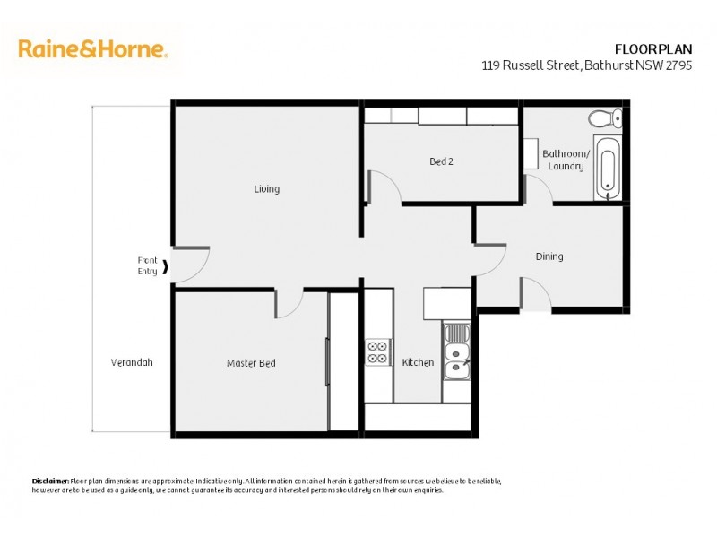 119 Russell Street, Bathurst NSW 2795 Floorplan