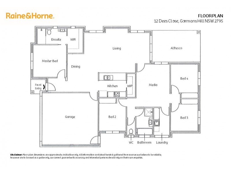 12 Dees Close, Gormans Hill NSW 2795 Floorplan