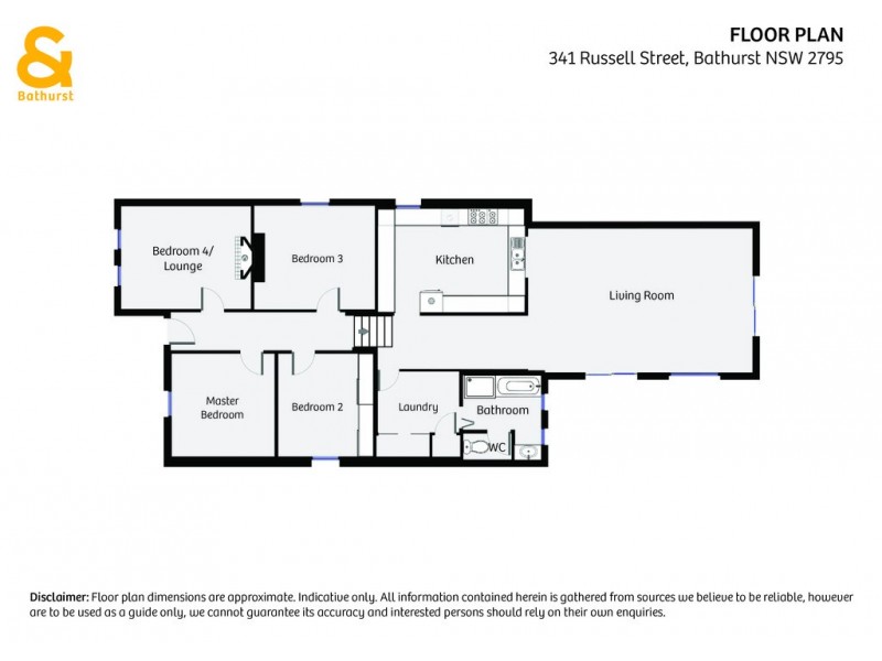 341 Russell Street, Bathurst NSW 2795 Floorplan