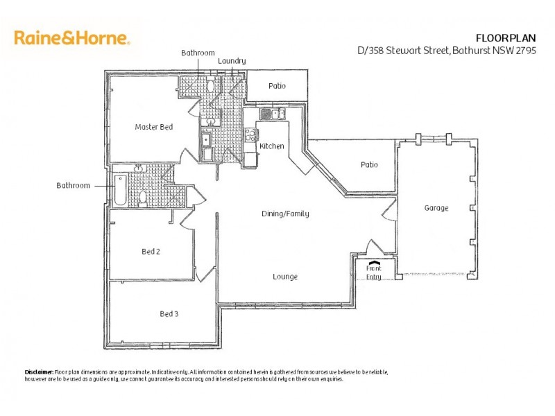 D/358 Stewart St, Bathurst NSW 2795 Floorplan