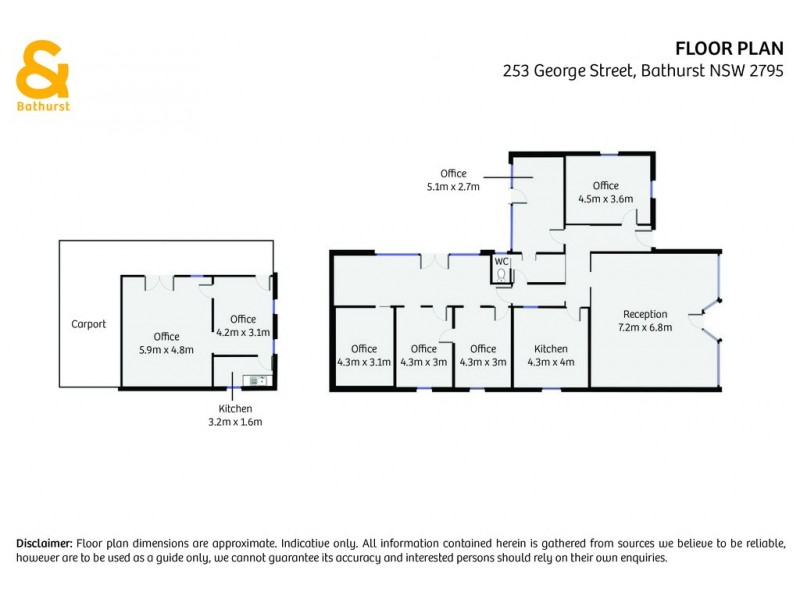 253 George Street, Bathurst NSW 2795 Floorplan