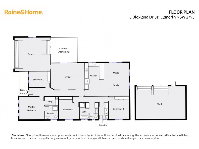 8 Blaxland Drive, Llanarth NSW 2795 Floorplan
