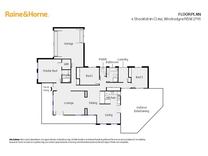 4 Shackleton Close, Windradyne NSW 2795 Floorplan