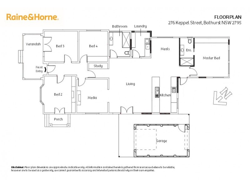 276 Keppel Street, West Bathurst NSW 2795 Floorplan