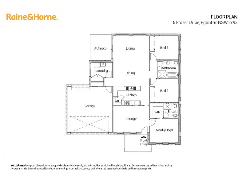 6 Fraser Drive, Eglinton NSW 2795 Floorplan
