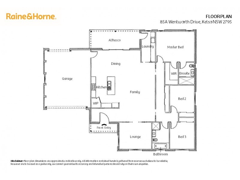 85A Wentworth Drive, Kelso NSW 2795 Floorplan