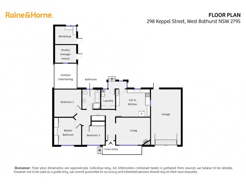 298 Keppel Street, West Bathurst NSW 2795 Floorplan